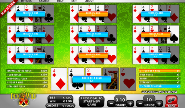 Deuces Wild.